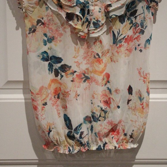 3/$30 🏷 Smart Set Floral Blouse Size XS - Picture 5 of 6